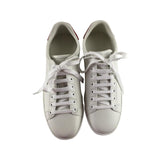 Gucci Women's Sneakers Ace Micro Soft Perforated Logo White Sz 38