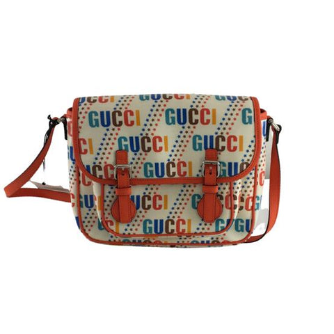 Gucci Children's Boy Print Star Shoulders Bag Decorative Buckle Multicolor Sz S