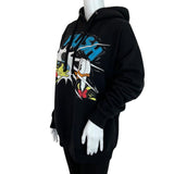 Gucci Women’s Sweatshirt Hoodie Donald Duck Graphic Printed Black Sz S