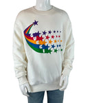 Gucci Men’s Sweatshirt Gucci Shooting Star Print Decorates Ivory Sz S