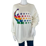 Gucci Women’s Sweatshirt Gucci Shooting Star Print Decorates Ivory Sz S