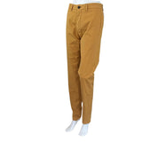 Theory Men's Zaine Patton Flat Front Stretch Solid Cotton Pants Brown Sz 28