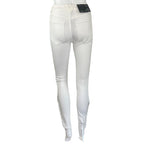 Veronica Beard Women's Kate High Rise Skinny Jeans White Sz 24