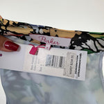 Parker women's Halter Tank Kenna Floral Print Blouse Wrap Top Multicolor Sz S