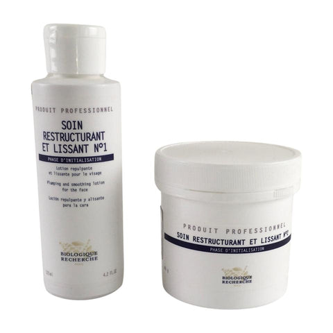 Set Of 2 Lotion Soin Restructurant Et Lissant 4.2 FL No 1  & Powder Soin Restructurant Et Lissant 1.4 FL No 2