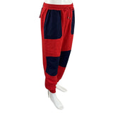 Gucci Men's The North Face x Gucci Joggers Pants Red & Navy Blue Sz M