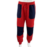 Gucci Men's The North Face x Gucci Joggers Pants Red & Navy Blue Sz M