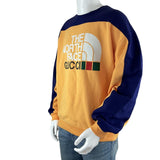 Gucci Men's Gucci x The North Face Sweatshirt Yellow/Blue Sz M