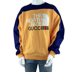 Gucci Men's Gucci x The North Face Sweatshirt Yellow/Blue Sz M