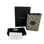 Gucci Women's Interlocking GG Supreme Retro Mini Passport Case Beige & Brown