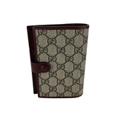 Gucci Women's Interlocking GG Supreme Retro Mini Passport Case Beige & Brown