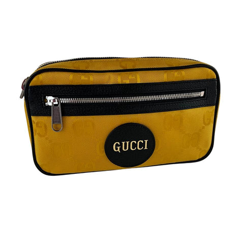 Gucci Men's Off The Grid Belt Bag Interlocking GG Yellow Color Sz M