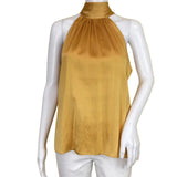 Ramy Brook Women's Lori High Neck Tank Top Sleeveless Pink, Yellow, Gold