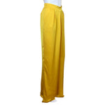 Ramy Brook Women's Satin Iris Pants Wide Leg Silhouette Green, Yellow, Navy Blue, Gold, Purple