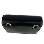 Dolce&Gabbana Women's Embellished Leather DG Interlocking Shoulder Bag Black