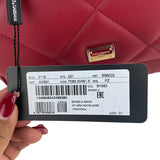 Dolce&Gabbana Women's Sicily Medium Top Handle Bag Quilted Leather Red