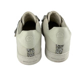 Michael Kors Women's Decorated Stones Shiny Sneakers Off White And Black Sz 8M Pre-Owned