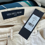 Veronica Beard Women´s Carson High-Rise Ankle Flare Jeans Ivory Sz 28