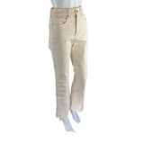 Veronica Beard Women´s Carson High-Rise Ankle Flare Jeans Ivory Sz 28