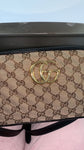 Gucci Women´s GG Monogram Crossbody Bag Beige & Black Sz S