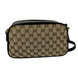 Gucci Women´s GG Monogram Crossbody Bag Beige & Black Sz S