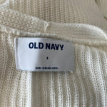 Old Navy Women's Knitting Sweater Long Sleeves White Color Sz S Pre-Owned