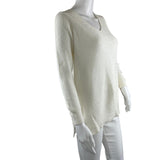 Old Navy Women's Knitting Sweater Long Sleeves White Color Sz S Pre-Owned