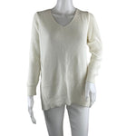 Old Navy Women's Knitting Sweater Long Sleeves White Color Sz S Pre-Owned