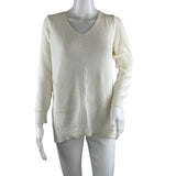 Old Navy Women's Knitting Sweater Long Sleeves White Color Sz S Pre-Owned