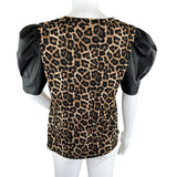 Michael Kors Women's Animal Print Blouse Multicolor Sz M Pre-Owned