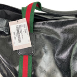 Gucci Women’s GG Crystal Medium Tote Bag in Black Leather