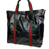 Gucci Women’s GG Crystal Medium Tote Bag in Black Leather