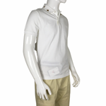 Gucci Men's Embroidered Gold Tone Bee & Ray Neck Luxury Polo