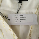 Generation Love Elle Chiffon Off White Gold Color Top Blouse