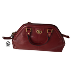 Gucci Women's Calfskin Medium Re(Belle) Top Handle Bag Red, Green & Black Color