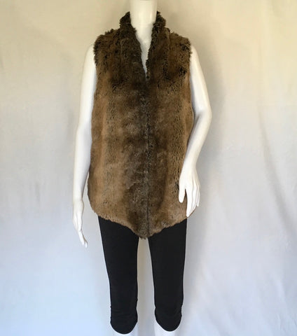 Yumy Kim Elegant Faux Fur Vests Coat