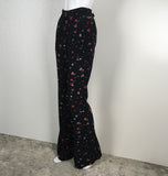 Derek Lam 10 Crosby Pants Odessa Slim Flare Splatter Floral