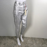 Alice + Olivia Metallic Skinny Trousers Fit Jeans