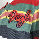 Desigual Colorful Stripes Logo American Style Polo Julio