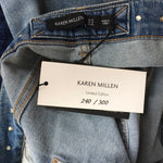 Karen Millen Blue Color Boot Cut Jeans