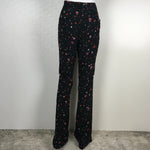 Derek Lam 10 Crosby Pants Odessa Slim Flare Splatter Floral