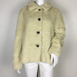 Betsey Johnson Womam Faux Fur Elegant Jacket Coat