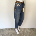 Alice + Olivia Animal Print Leopard Wild Amazing High Rise Girlfriend Jeans