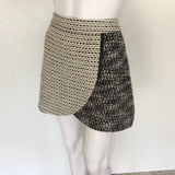 Alice + Olivia Lennon Plaid Draped Mini Skirt