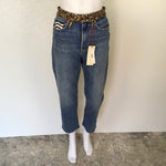 Alice + Olivia Animal Print Leopard Wild Amazing High Rise Girlfriend Jeans