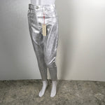 Alice + Olivia Metallic Skinny Trousers Fit Jeans