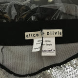 Alice + Olivia Sequin Details High Waist Stretch Pants