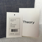 Theory Graphite Multi Deva Linen Zip Pouch