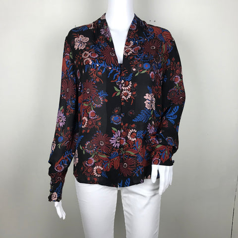 Veronica Bear Black Multicolor Angelica Blouse