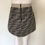 Alice + Olivia Lennon Plaid Draped Mini Skirt